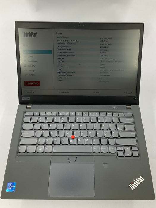 Lenovo ThinkPad T14 Gen 2 14" Core i7-1185G7 256GB 32GB A Win 11 Pro