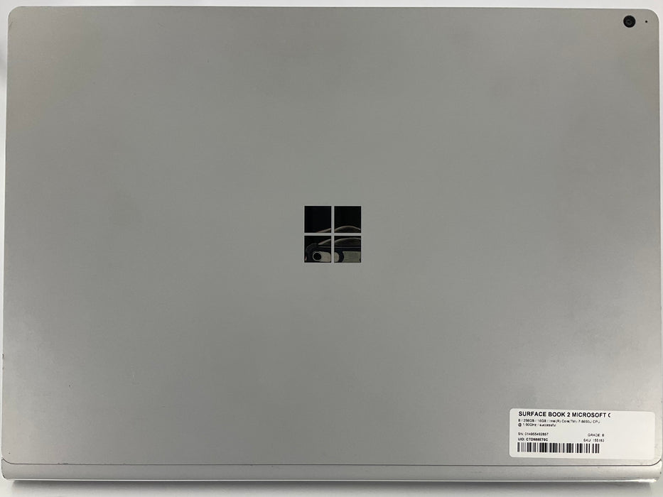 Microsoft Surface Book 2 15" Touch Core i7-8650U 256GB 16GB Win 11 Pro GTX 1060