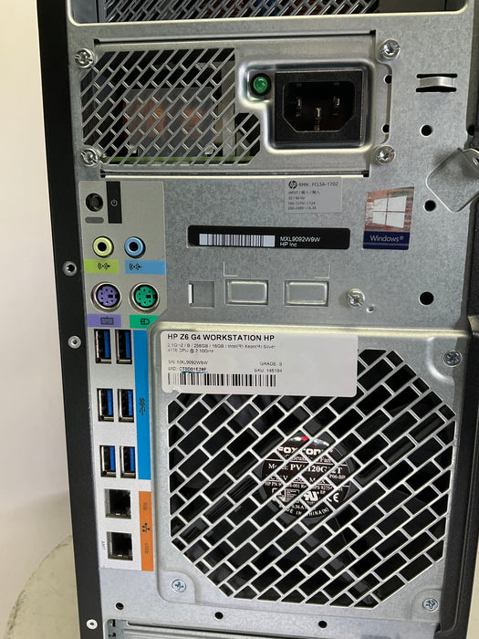 HP Z6 G4 Workstation Xeon Silver 4116 256GB 16GB B Win 11 Pro M2000