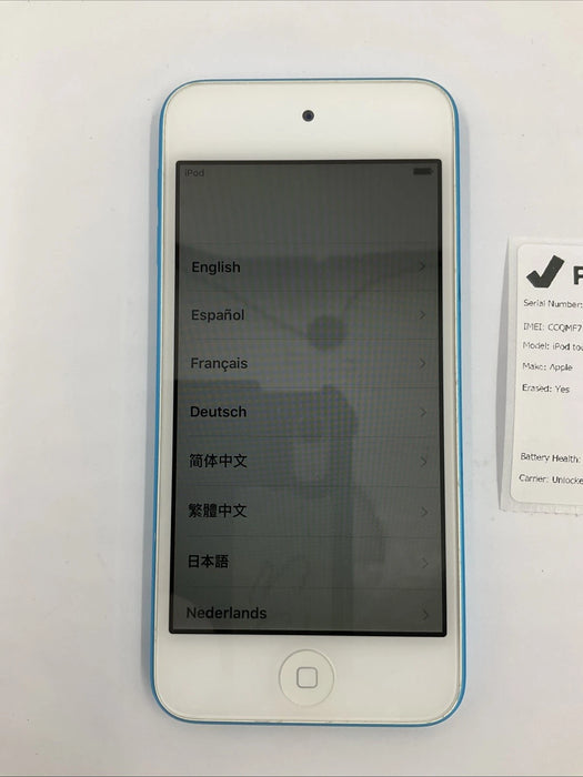 Apple iPod Touch 5th Gen 32GB Blue A1421