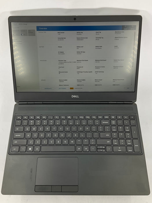 Dell Precision 7560 15.6" Core i7-11850H 256GB 16GB B Win 11 Pro A3000 12GB