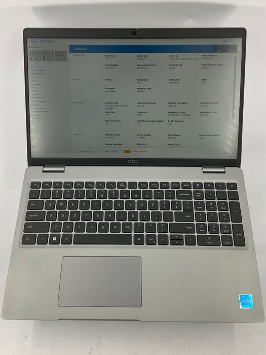 Dell Precision 3571 15.6" Core i5-12500H 256GB 16GB B Win 11 Pro T600 4GB