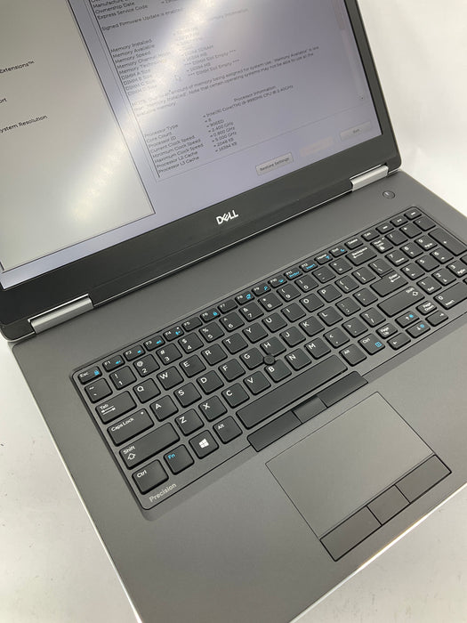 Dell Precision 7740 17.3" Core i9-9980HK 1TB 32GB Win 11 Pro Radeon Pro WX 7100