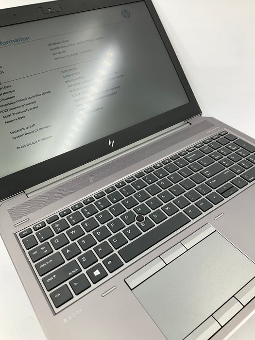 HP ZBook 15 G6 15.6" Core i7-9850H 256GB 32GB B Win 11 Pro T1000
