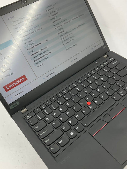 Lenovo ThinkPad P14s Gen 1 14" AMD Ryzen 7 Pro 4750U 1TB 32GB B Win 11 Pro