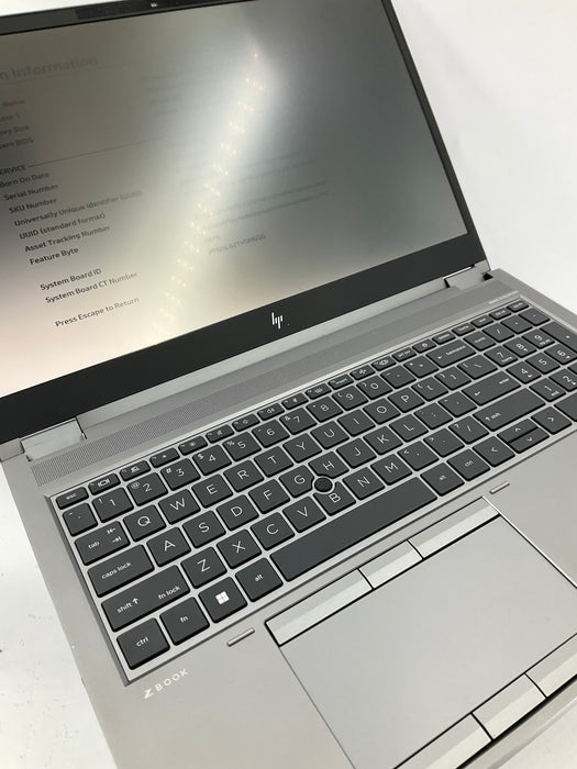 HP Zbook Fury G8 15.6" Core i7-11850H 512GB 64GB Win 11 Pro A3000