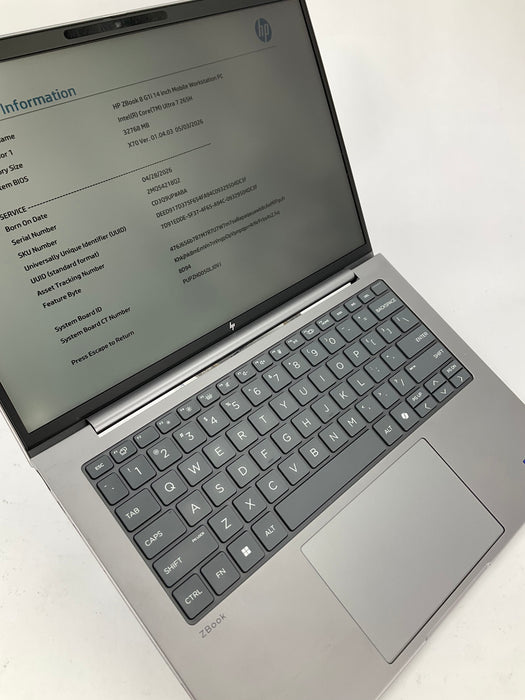HP ZBook 8 G1i 14" Touch Ultra 7 265H 512GB 32GB Win 11 Pro