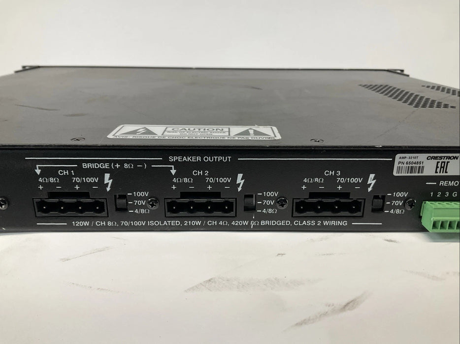 Crestron Electronics AMP-3210T Professional Commercial Power Audio Amplifier