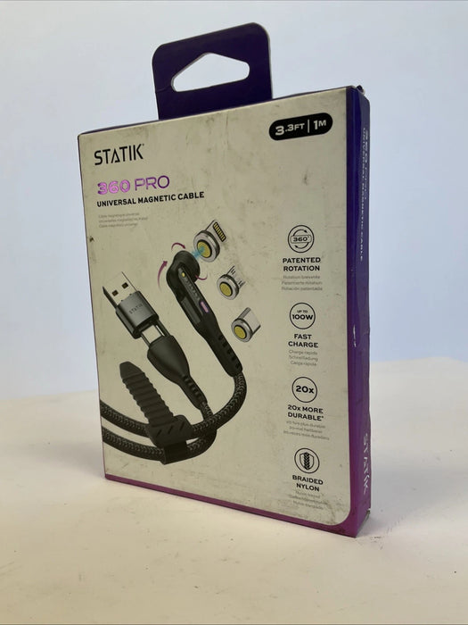 NEW Statik 360 Pro Universal Magnetic Charging Cables 3.3ft/1M