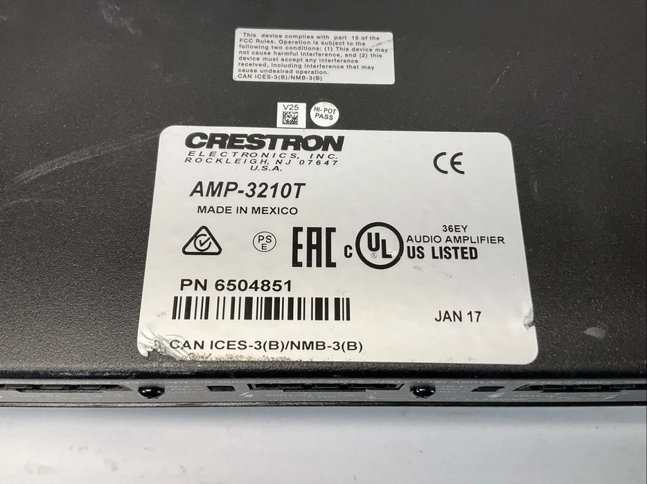 Crestron Electronics AMP-3210T Professional Commercial Power Audio Amplifier