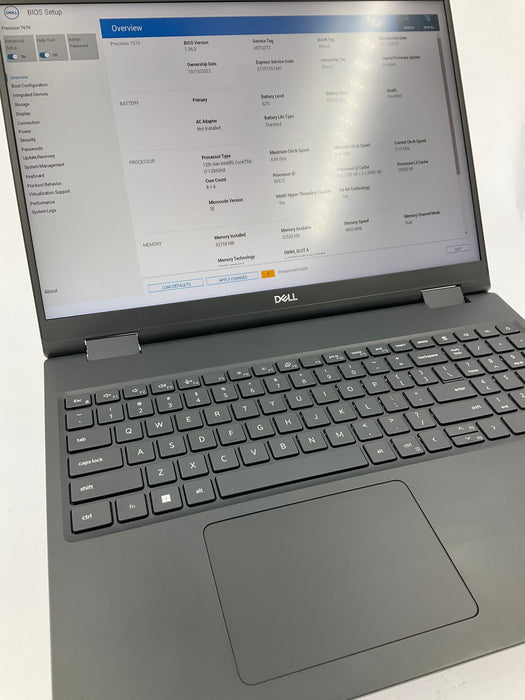 Dell Precision 7670 16" Core i7-12850HK 512GB 32GB Win 11 Pro A3000