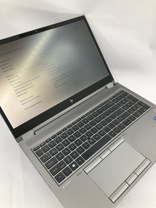 HP Zbook Fury G8 15.6" Core i7-11850H 512GB 32GB B Win 11 Pro RTX A3000