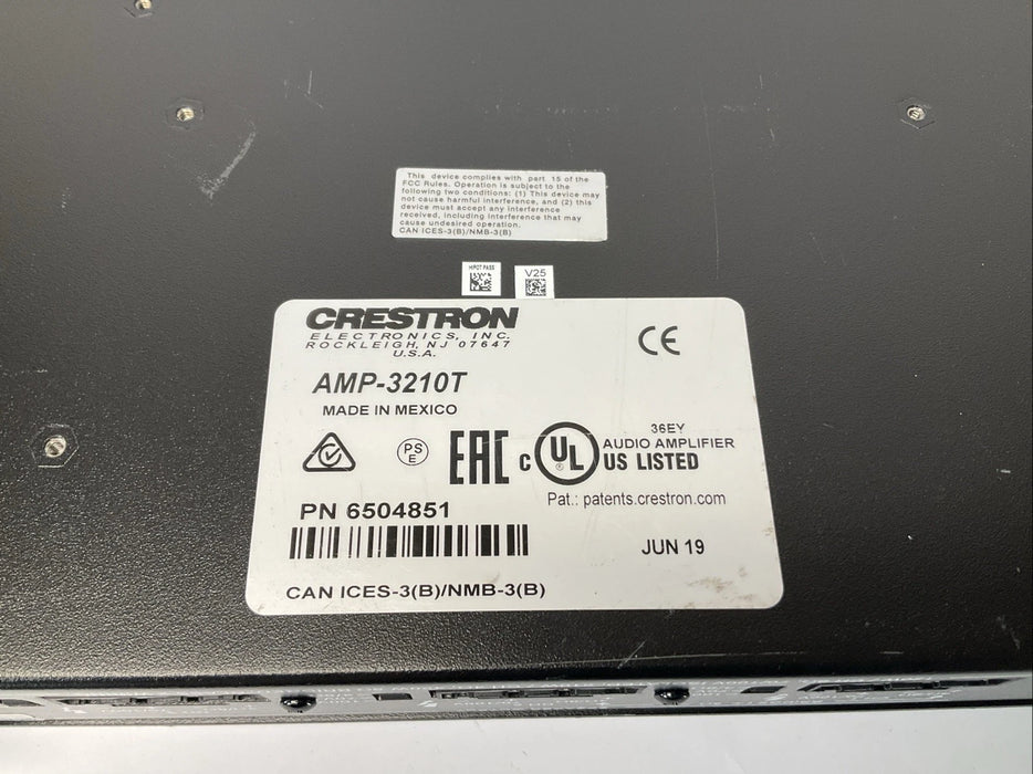 Crestron Electronics AMP-3210T Professional Commercial Power Audio Amplifier