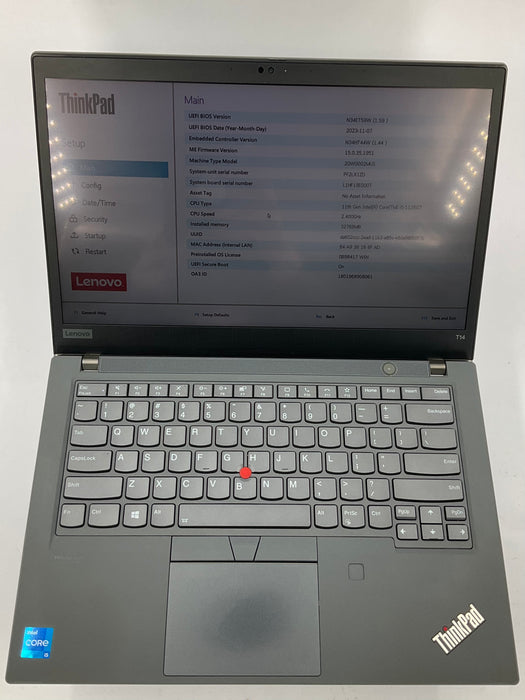 Lenovo ThinkPad T14 Gen 2 14" Touch Core i5-1135G7 256GB 32GB A Win 11 Pro