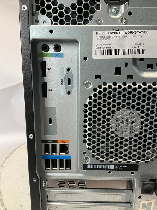 HP Z2 Tower Workstation Xeon E-2136 512GB 16GB Win 11 Pro P400