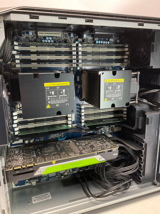 HP Z8 G4 Workstation Dual Xeon Silver 4108 480GB 32GB Win 11 Pro P6000 24GB