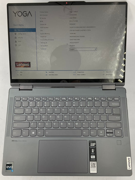 Lenovo Yoga 7 14IRL8 14" 2in1 Touch Core i5-1335U 256GB 16GB  B Win 11 Pro