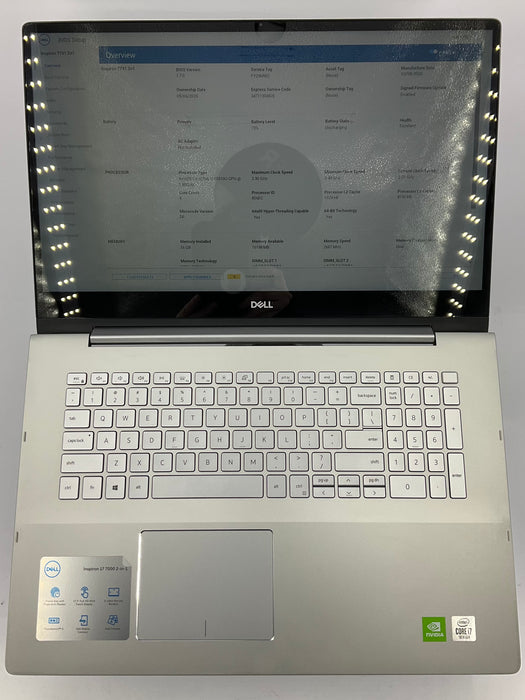 Dell Inspiron 7791 17.3" 2in1 Touch Core i7-10510U 512GB 16GB Win 11 Pro MX250