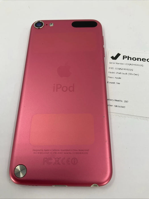 Apple iPod Touch 5th Gen 16GB Pink A1421