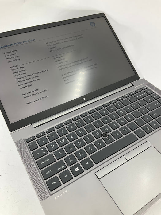 HP Zbook Firefly G8 14" Core i7-1185G7 1TB 16GB B Win 11 Pro