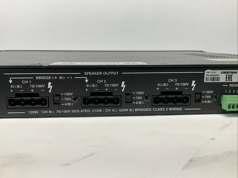 Crestron Electronics AMP-3210T Professional Commercial Power Audio Amplifier