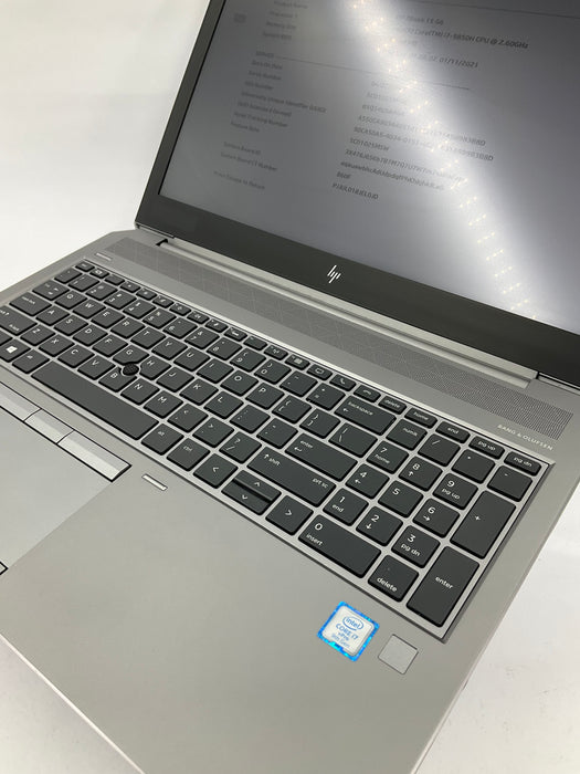 HP ZBook 15 G6 15.6" Core i7-9850H 256GB 32GB B Win 11 Pro T1000