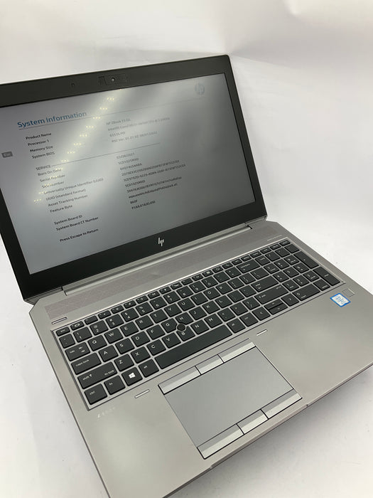 HP Zbook 15 G6 15.6" Core i7-9850H 512GB 64GB B Win 11 Pro T1000