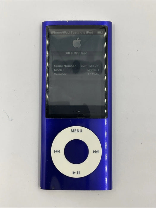 Apple iPod Nano 5th Gen 8GB Purple A1320