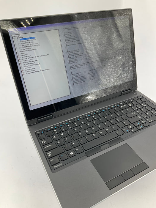 Dell Precision 7530 15.6" Touch Core i7-8850H 512GB 32GB Win 11 Pro Quadro P2000