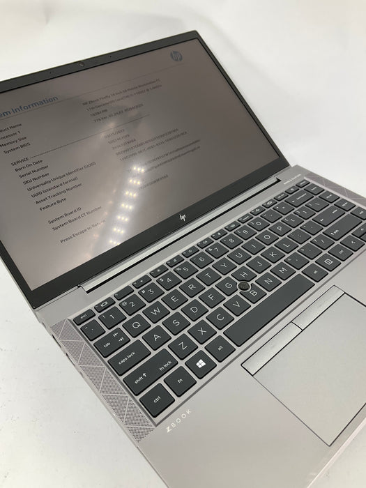 HP ZBook Firefly G8 14" Touch Core i7-1185G7 256GB 16GB NO OS *READ*