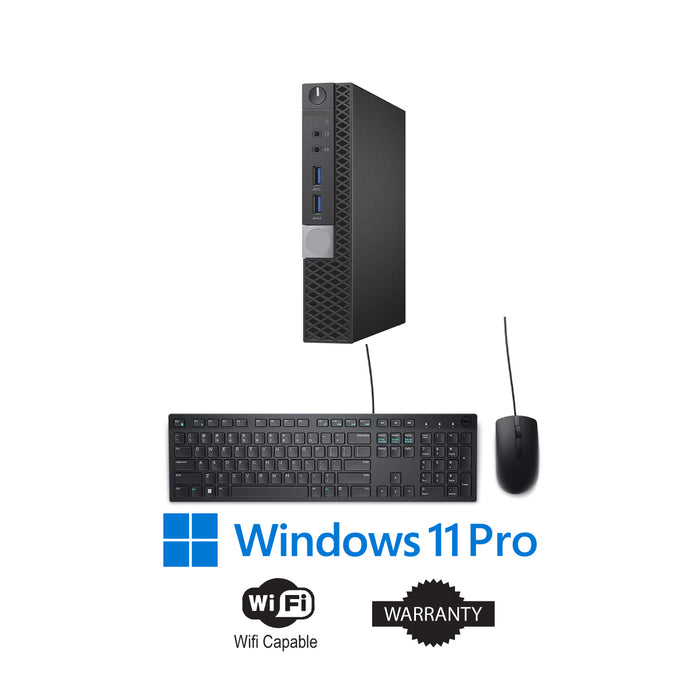 Micro Standard Desktop: 8th to 10th gen processor, 16GB RAM, 256GB SSD, Win 11 Professional