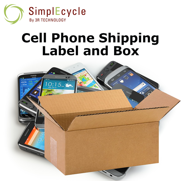 Tablets and Cell Phones Shipping Label and Box