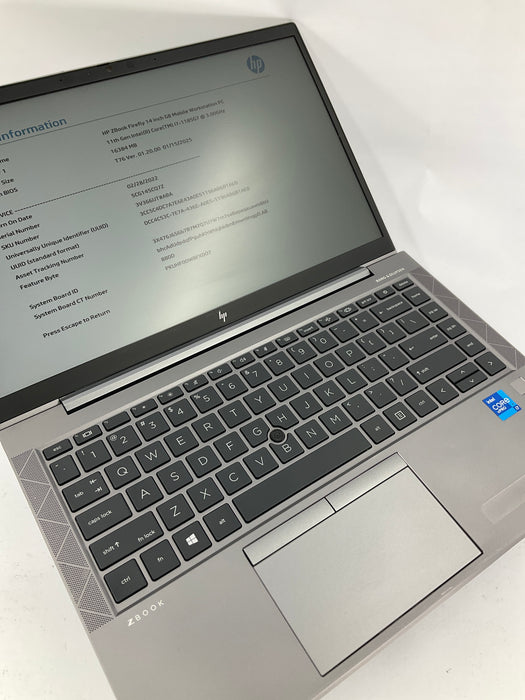 HP ZBook Firefly G8 14" Core i7-1185G7 512GB 16GB B Win 11 Pro