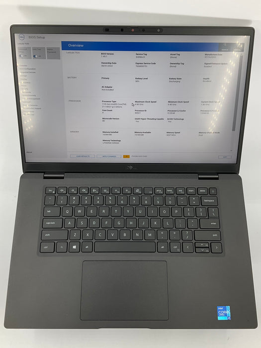 Dell Latitude 7520 15.6" Core i7-1185G7 512GB 16GB B Win 11 Pro