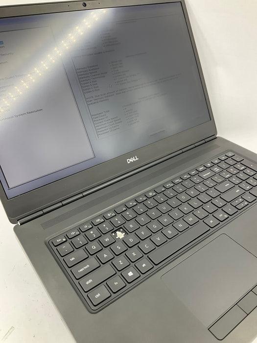 Dell Precision 7750 17.3" Core i7-10850H 256GB 16GB Win 11 Pro T1000