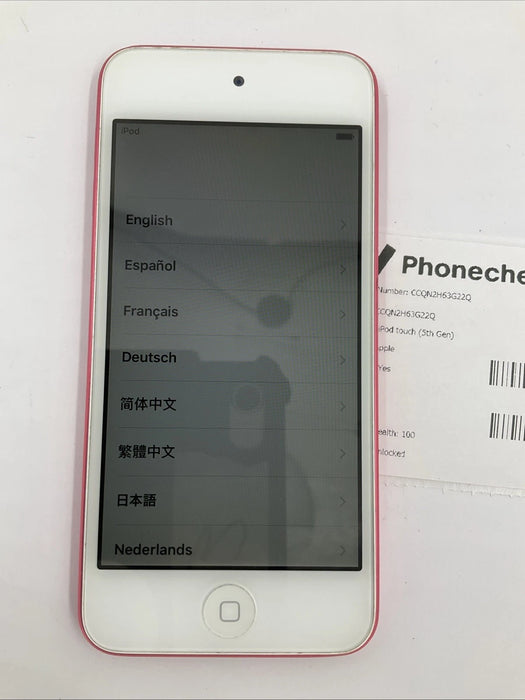 Apple iPod Touch 5th Gen 16GB Pink A1421