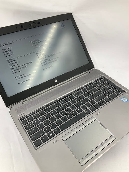 HP ZBook 15 G5 15.6" Core i7-8750H 512GB 16GB B Win 11 Pro P2000
