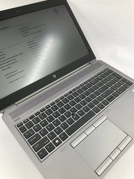 HP ZBook 15 G6 15.6" Core i7-9850H 512GB 32GB B Win 11 Pro T1000