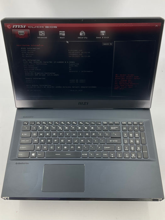MSI GE76 Raider 11UE GAMING 17.3" Core i7-11800H 1TB 32GB W11P RTX 3060 6GB
