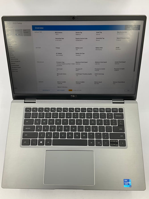 Dell Latitude 7520 15.6" Core i7-1185G7 512GB 16GB B Win 11 Pro