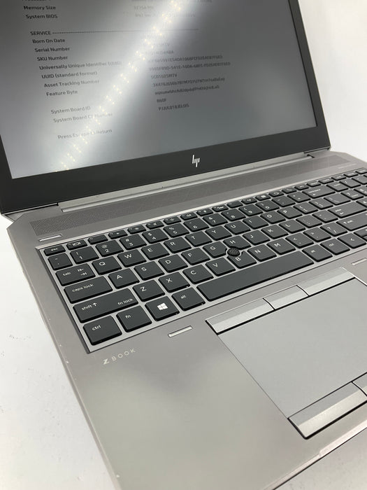 HP ZBook 15 G6 15.6" Core i7-9850H 256GB 32GB B Win 11 Pro T1000