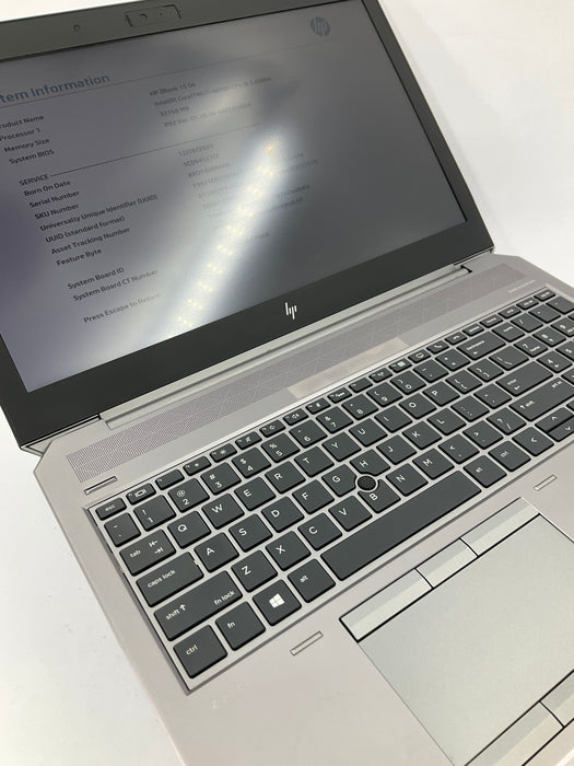 HP ZBook 15 G6 15.6" Core i7-9850H 256GB 32GB B Win 11 Pro T1000