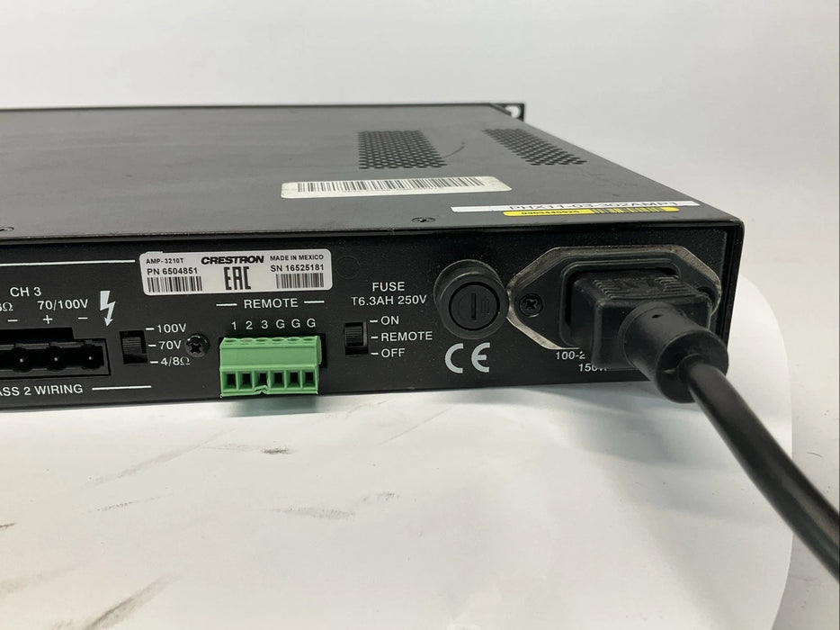 Crestron Electronics AMP-3210T Professional Commercial Power Audio Amplifier