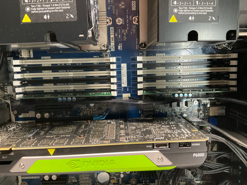 HP Z8 G4 Workstation Dual Xeon Silver 4108 480GB 32GB Win 11 Pro P6000 24GB