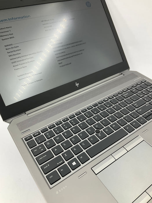 HP ZBook 15 G6 15.6" Core i7-9850H 256GB 32GB B Win 11 Pro T1000