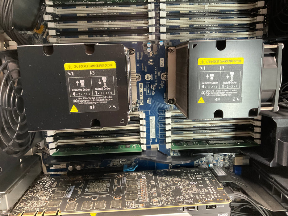 HP Z8 G4 Workstation Dual Xeon Silver 4108 480GB 32GB Win 11 Pro P6000 24GB
