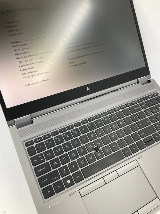 HP Zbook Fury G8 15.6" Core i7-11850H 1TB 32GB Win 11 Pro A3000
