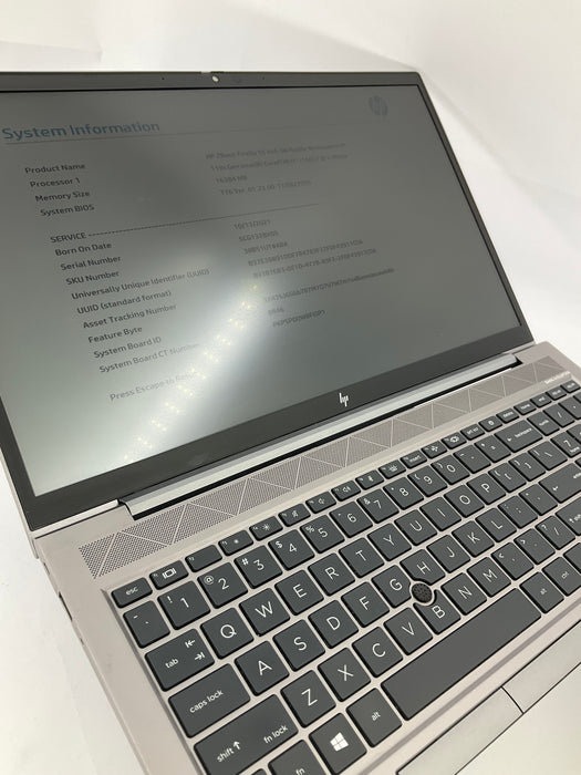 HP Zbook Firefly 15 G8 15.6" Core i7-1185G7 256GB 16GB B Win 11 Pro *READ*