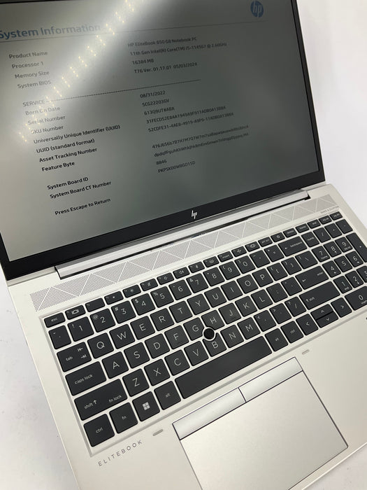 HP EliteBook 850 G8 15.6" Core i5-1145G7 256GB 16GB B Win 11 Pro